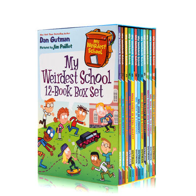 Original English genuine crazy school fourth quarter Volume 12 boxed original English my weirdest school recommended reading materials for American primary schools primary chapters bridge comic books funny campus story childrens books