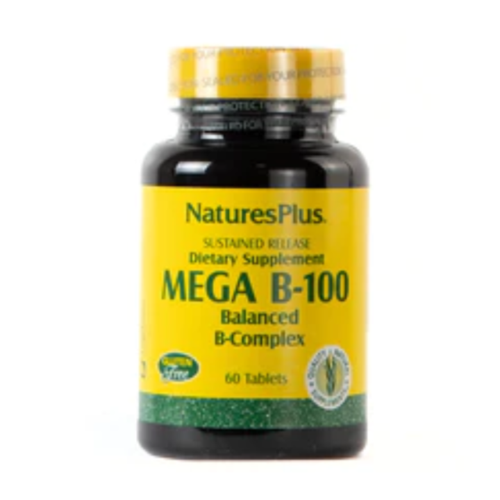 Pharmacopoeia | Nature's Plus Mega B-100 Sustained Release B Complex 60 ...