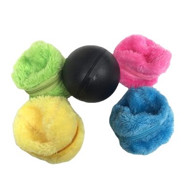 5ชิ้น/เซ็ต Magic Rolling Ball ของเล่นแบตเตอรี่ขับเคลื่อนไฟฟ้าอัตโนมัติ Roller Balls 4Pcs Plush Ball Cover