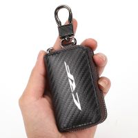 ♚✈◐ For Honda CRF250R CRF450R CRF 250 450 R Car Accessories Car Accessories Carbon Fiber Car Key Case Men Ladies Key Storage Bag