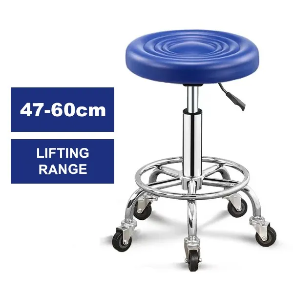 Salon Stool Rolling Bar Stool Chair Pub Swivel Lifestyle Person Air