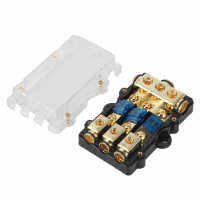 3 In 1 Out 2GA4GA to 6GA8GA Power Distribution Block Audio Amplifier Fuse Box Univesal for Car Truck Boat