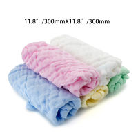 5pcslot 6 Layers Cotton Soft Baby Towels 28*28cm Baby Handkerchief Bathing Feeding Face Washcloth Wipe Burp Cloths