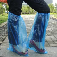 10Pcspack Longer Disposable Plastic Outdoor Rainy Day Carpet Cleaning Waterproof Shoe Covers Lengthened and Thickened