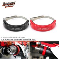 Silencer Round Exhaust Protector Can Cover For HONDA XR400R XR600R XR650R XR650L XR 400R 650R 650L 600R Motorcycle Accessories