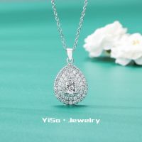 [COD] luxury niche design drop stone necklace female drop-shaped pendant high-end versatile clavicle chain wholesale