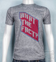 TK 68 เสื้อยืดคอกลมวินเทจ สกรีนลายWhat the fact. Vintage ผ้า Tk สวมใส่สบาย ไม่หด ไม่ยืด ไม่ย้วย