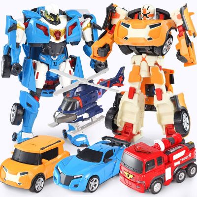 Korea Tobot Transformation Robot Toys Anime Cartoon Brothers Tobot Deformation Car Action Figure Large Vehicle For Child Gifts
