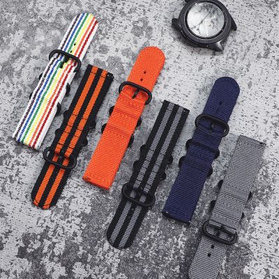 18mm 20mm 22mm 24mm watch strap For Samsung Galaxy watch 5 pro 46mm 42mm Active2 Active1 Gear S3 frontier Sports nylon band