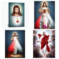 Jesus Poster Heart canvas posters Paintings Prints Virgin Mary Religious Christian Mural Pictures Living Room Decor