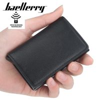 2022 New Rfid Card Holder Men Wallets Money Bag Male Vintage Black Short Purse Small Leather Slim Wallets Mini Wallets Thin