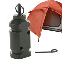 Outdoor Trip Alarm Aluminum Alloy Trip Alarm Kit Small Tripwire Activated Alarm for Home Farm Outdoor Camping Gear Army Green methodical Outdoor safety alarm for camp, farm, family, etc