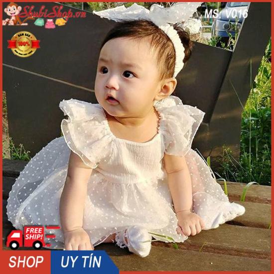 Váy Công Chúa Bé Gái Thêu Ren Xinh Xắn, Đầm Đầy Tháng, Thôi Nôi Cho Bé Gái  Từ 4-12kg - Tìm Voucher