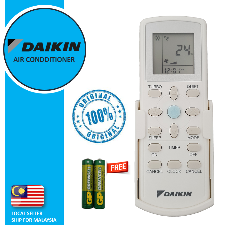 ORIGINAL DAIKIN AIR CONDITIONER REMOTE CONTROL COME WITH REMOTE HOLDER ...