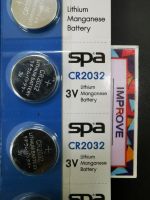 CR2032-ของแท้ SPA ถ่านกระดุม   ถ่านรีโมทรถยนต์ ถ่านรีโมทรถ แบตกระดุม Button Battery มีแบ่งขาย ประกันศูนย์ไทย-หมดอายุปี2026