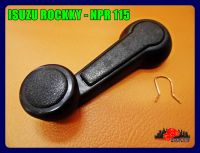 ISUZU ROCKY - NPR 115 WINDSHIELD HANDLE "BLACK" SET (LH&amp;RH) (1 PC.) // มือหมุนกระจก สีดำ (1 อัน) ใช้ได้ทั้งซ้ายและขวา สินค้าคุณภาพดี