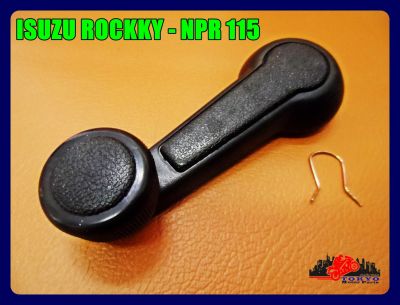 ISUZU ROCKY - NPR 115 WINDSHIELD HANDLE "BLACK" SET (LH&amp;RH) (1 PC.) // มือหมุนกระจก "สีดำ" (1 อัน) ใช้ได้ทั้งซ้าย และ ขวา สินค้าคุณภาพดี