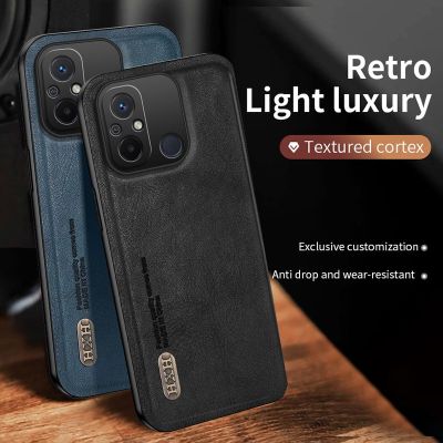เคสโทรศัพท์ Redmi 12C 4G Redmi12C Redme 2023 Xiaomi ฝาหลังเคสกันกระแทกมือถือสีทึบแฟชั่นเรียบง่ายป้องกันการตกกระแทกที่ยึดในรถรองรับเคสหนังสุดหรูขอบ TPU แบบนิ่ม