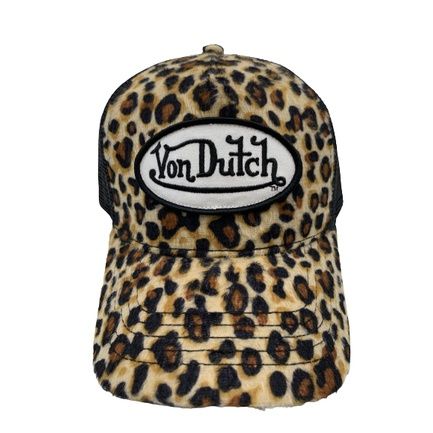 von-dutch-หมวกกํามะหยี่ลายเสือดาว-n1