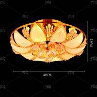 Yolo คริสตัลไฟติดเพดานโคมไฟระย้าทอง(X8097-40)