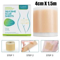 4x150cm Silicone Scar Sheets Painless Scar Repair Tape Roll Effective Scar Removal Strips for C-Section Keloid Surgery Burn Acne