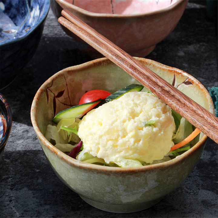 japanese-style-and-wind-bowl-underglaze-color-bowl-creative-bowl-salad-bowl-ceramic-bowl-small-bowl-tableware-rice-bowl