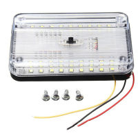 ไฟเพดานกลมรถยนต์ LED 12V 36อุปกรณ์เสริมรถยนต์ไฟอ่านหนังสือสีขาวทรงสี่เหลี่ยมขนาด12V