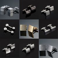 【hot】 Luxury Fashion Engraved Sudoku Design Cufflink style for mens Brand cuff buttons Jewelry