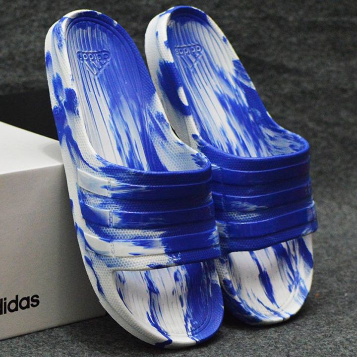 Duramo Slide Slippers Adidas FY8787 Men Sandals Black/Red | eBay