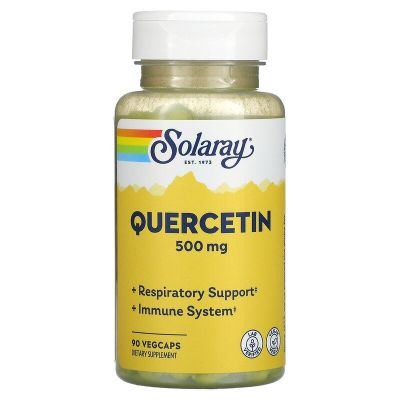 Solaray, Quercetin 500 mg, 90 VegCaps, เควอซิติน อเมริกา