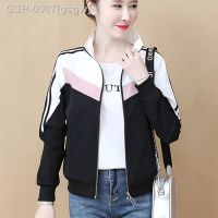 ♣♗Gsgw 2022 Novo Coreano Outono Jaquetas Bomber Jaqueta Mulher แมนกาลองกา Elegante Fino Curto Casaco De Beisebol Outwear Feminino