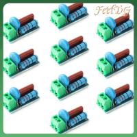 FEELDG 10Pcs สีฟ้าสีฟ้า การดูดซึม RC โมดูลวงจร วงจรป้องกันป้องกัน รีเลย์ติดต่อ โมดูล