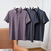 Recommended by the owner! Refreshing honeycomb ice silk! Business casual solid color short-sleeved Polo shirt mens summer quick-drying T-shirt 【JYUE】