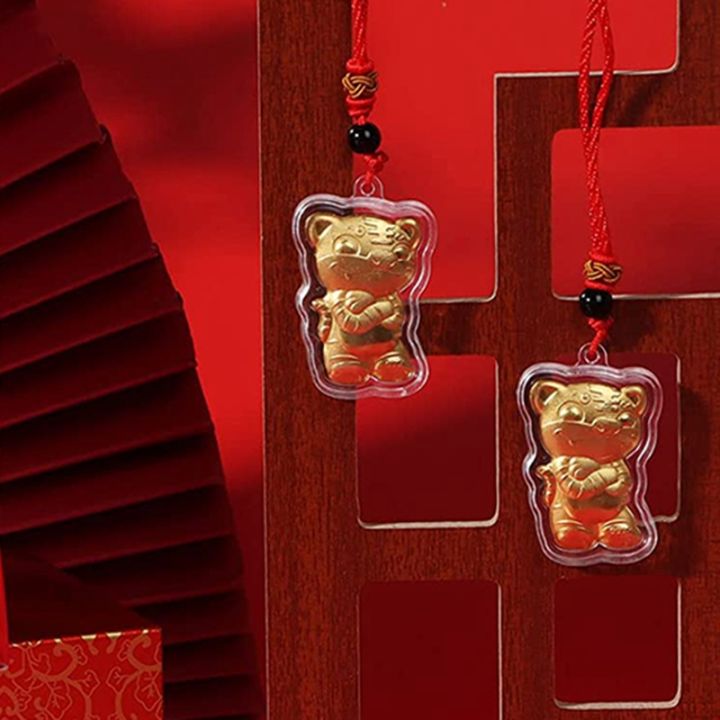 12-red-string-tiger-pendants-2022-tiger-new-year-golden-tiger-statue-decoration