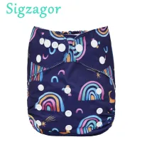 [Sigzagor]1 Baby Pocket Cloth Diaper Nappy Reusable Adjustable Washable No Inserts Cloth Diapers