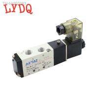 ♛✐⊕ 4V110-06 5 Way 2 Position 1/8 quot; Pneumatic Solenoid Valve DC 24V DC 12V AC 110V AC220V