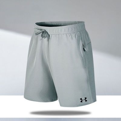 【Ready】🌈 UA sports shorts mens summer running sports ice silk pants light loose casual quick-drying fitness breathable five-point pants