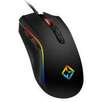 Combrite USB Wired Gaming Mouse Rainbow RGB LED Programmable 7 Button Mice Gamer