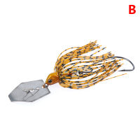 KLKLJYFI 1PC 11G chatterbait Blade เหยื่อพร้อมยางกระโปรง buzzbait Fishing lures Tackle