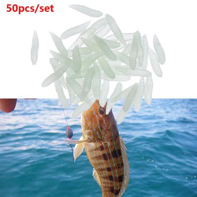 MASCULINESTORE12RE4 50ชิ้นซิลิโคนไบโอนิกส์เหยื่อตกปลาปลอมเหยื่อรูปหนอนเอเชียที่ทนทานต่อหนอนตกปลา