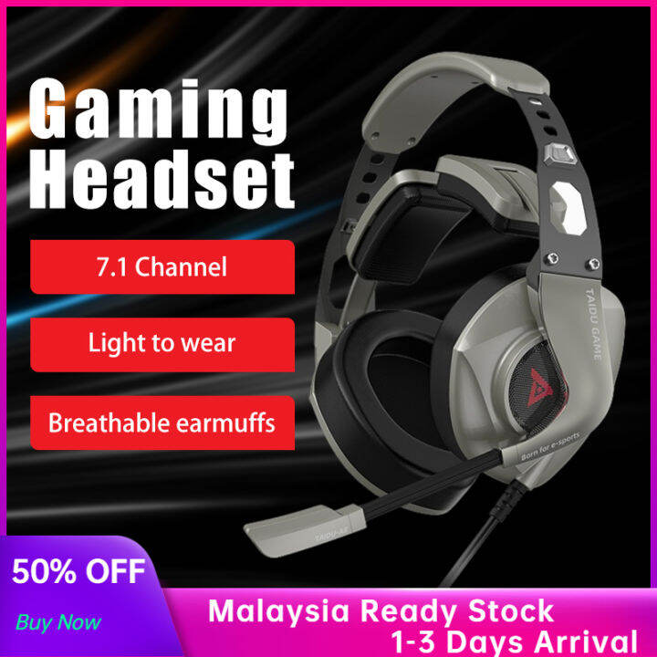 Titanium Wired Gaming Headset A8 3.5MM jack +USB 7.1 audio Game Headset