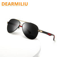 DEARMILIU 2022 New Luxury nd Sunglasses Men Polarized Driving Coating Glasses Metal Pilot Sun glasses Gafas De Sol Hombre