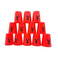 แก้วสแต็ค YJ Speed Stack Cups Set 12 Pcs Family Sport Game Stacking Rapid FastYJ(Reddisco)