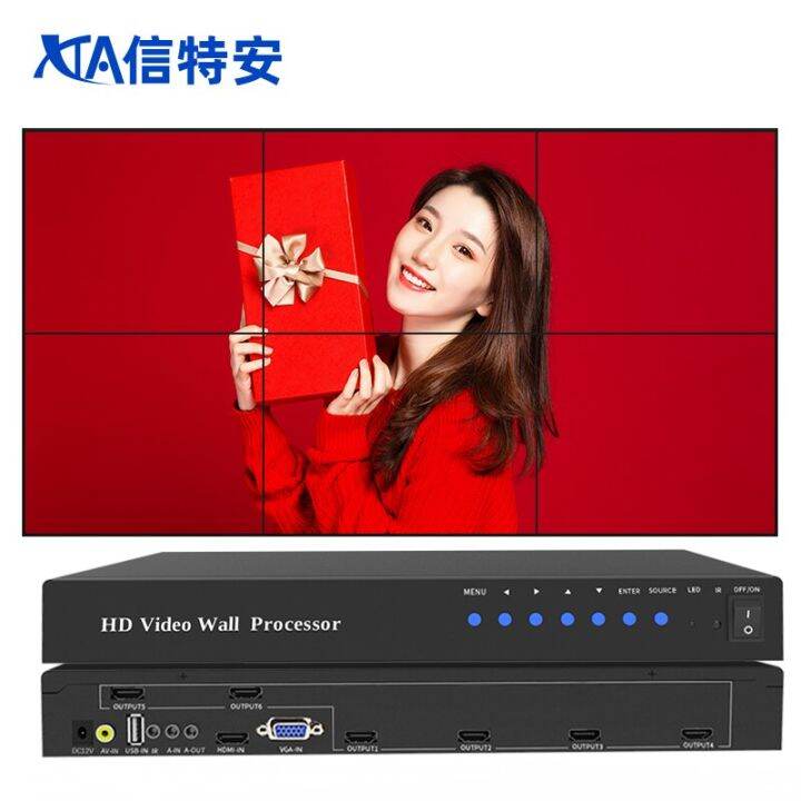 2×3 3840*216060HZ Video Wall Processor TV Wall Controller LCD TV