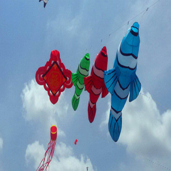 free-shipping-flying-fish-kites-outdoor-wind-sock-cartoon-factory-power-kite-flying-pendant-surf-for-adults-toy