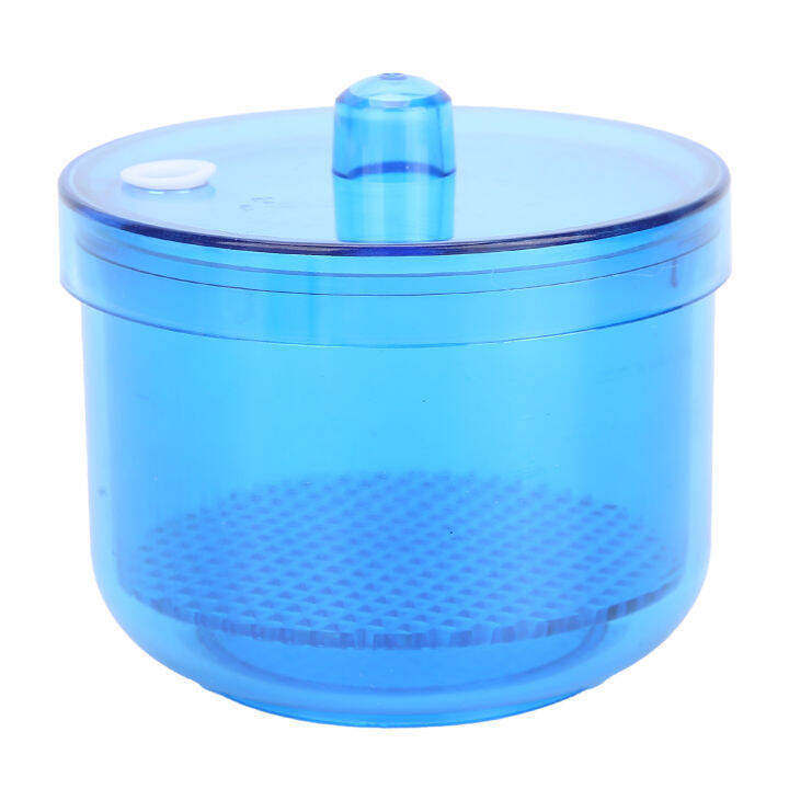 Dental Bur Holder Cleaner Dental Burs Cleaning Soaking Box Round Box