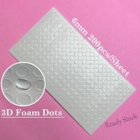 【Ready Stock】 ✔ C30 6mm 200PCS/Sheet School Stationery Craft DIY 3D Foam Tapes Double Sided Kids DIY Activity Foam Pop Dots Adhesive Mount for Children Handmade Educational Toy For Kindergarten