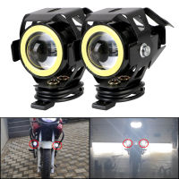 Motorcycle Headlight LED DRL Spotlights Motorbike Spot Fog light 2pcs 12V Mini U5 Super Bright Angel Eye Auxiliary Working Lamp