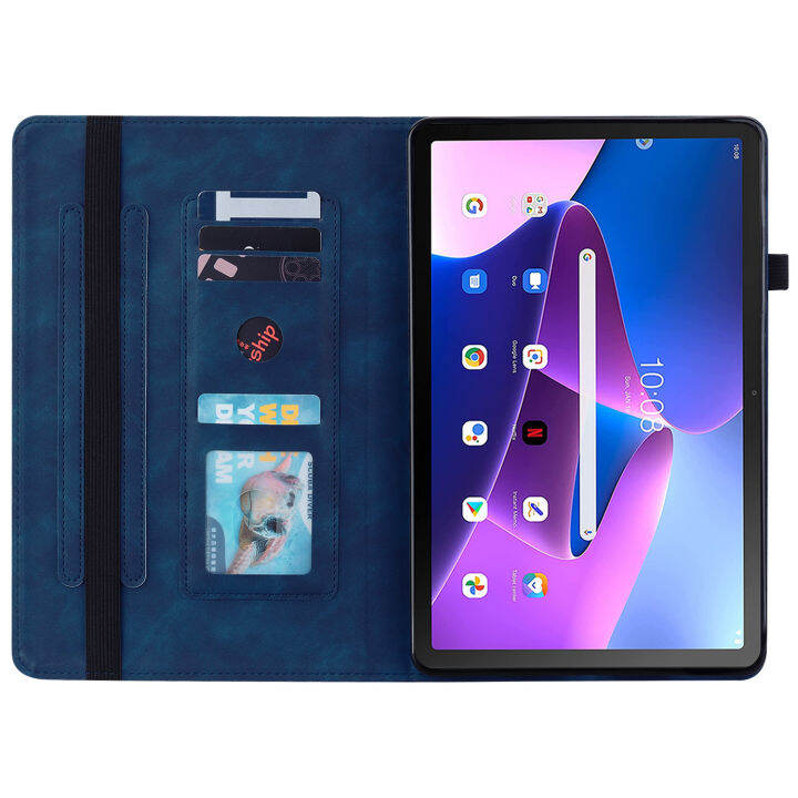 สำหรับ-lenovo-tab-m10-3rd-10-1นิ้ว-tb-328-tb-328f-tb-328fu-tb-328xu-แท็บเล็ตกรณีหรูหราซิปกระเป๋าสตางค์พลิกปกที่มีคุณภาพสูงธุรกิจหนัง-pu-mi-ยืนปลอกกรณี