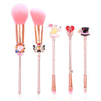 Alice in Wonderland Makeup Brushes Set Foundation Blending Powder Eyeshadow Contour Concealer Blush Cosmetic Makeup Tool Pincel